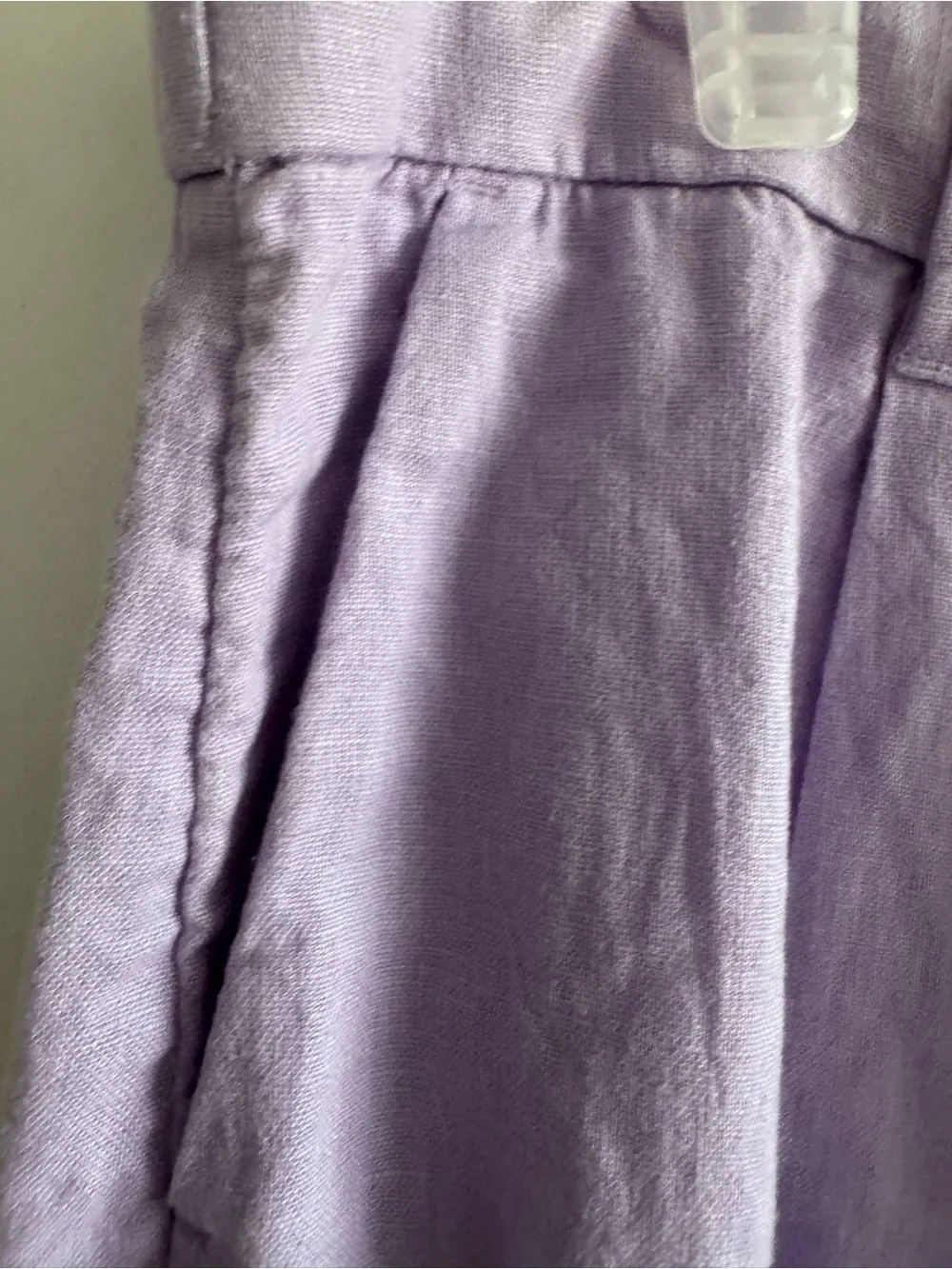 Abercrombie & Fitch Lavender Wide-Leg Pleated Pants - Picture 4 of 9